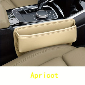 Planet Gates Apricot Upgrade Your Car with a PU Leather Seat Gap Manager - Keep Your Belongings Secure & Organized!