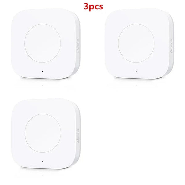 Planet Gates Aqara Wireless Mini Switch ZigBee APP Remote Control 3 Ways Smart Home Emergency Button Door Bell Work With Gateway And Homekit