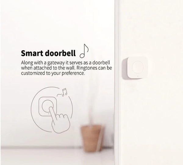 Planet Gates Aqara Wireless Mini Switch ZigBee APP Remote Control 3 Ways Smart Home Emergency Button Door Bell Work With Gateway And Homekit
