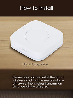 Planet Gates Aqara Wireless Mini Switch ZigBee APP Remote Control 3 Ways Smart Home Emergency Button Door Bell Work With Gateway And Homekit