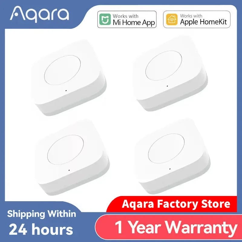 Planet Gates Aqara Wireless Mini Switch ZigBee APP Remote Control 3 Ways Smart Home Emergency Button Door Bell Work With Gateway And Homekit