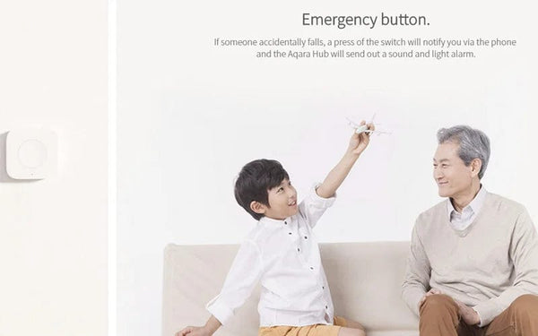 Planet Gates Aqara Wireless Mini Switch ZigBee APP Remote Control 3 Ways Smart Home Emergency Button Door Bell Work With Gateway And Homekit
