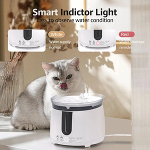 Planet Gates AQHH Cat Water Fountain with Wireless Pump Pet Water Fountain for Cats Inside Automatic Smart Fountain App Control Easy Cleaning