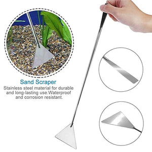 Planet Gates Aquarium Accessories Hard Stainless Steel Aquarium Tool Scissor Tweezers Plants Wave Scissors Fish Tank Shovels Cleaner Supplies