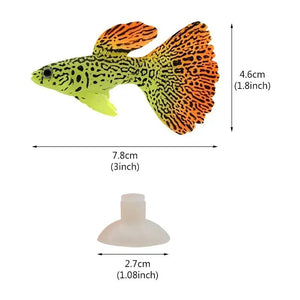 Planet Gates Aquarium Artificial Luminous Lionfish Fish Tank Landscape Silicone Fake Fish Floating Glow In Dark Ornament Home Decoration