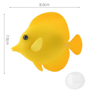 Planet Gates Aquarium Artificial Luminous Lionfish Fish Tank Landscape Silicone Fake Fish Floating Glow In Dark Ornament Home Decoration