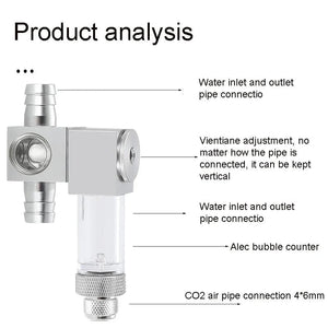 Planet Gates Aquarium CO2 diffuser DIY grass tank CO2 external refiner plant water tank system generator accessories fish tank CO2 diffuser