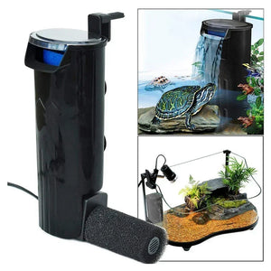 Planet Gates Aquarium Filter 5W Low Water Reptile Filter Plastic Clean Water Pump Turtle Tank Powerful Filtration Water Pump