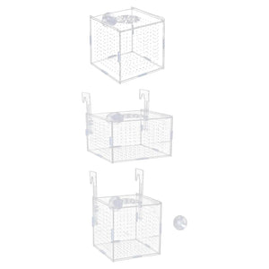 Planet Gates Aquarium Isolation Box Multifunction Aquarium Supply Fish Breeding Holder for Newborn Fry Guppy Aggressive fish babies prawn