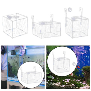 Planet Gates Aquarium Isolation Box Multifunction Aquarium Supply Fish Breeding Holder for Newborn Fry Guppy Aggressive fish babies prawn