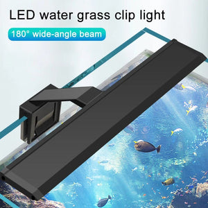 Planet Gates Aquarium LED Fish Tank Light Super Slim Plants Grow Clip Lights Lamp Aquatic Aquarium Lamps Lighting 220V 5W/7W/9W/12W/16W