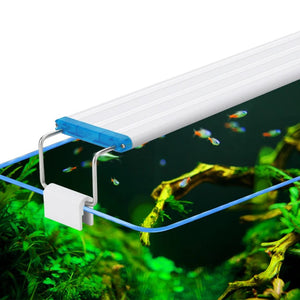 Planet Gates Aquarium LED Light EU/US Plug Fish Tank Aquatic Plant Grow Lighting 28/48cm White Blue Clip Lamp