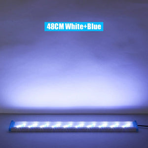 Planet Gates Aquarium LED Light EU/US Plug Fish Tank Aquatic Plant Grow Lighting 28/48cm White Blue Clip Lamp