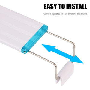 Planet Gates Aquarium LED Light EU/US Plug Fish Tank Aquatic Plant Grow Lighting 28/48cm White Blue Clip Lamp