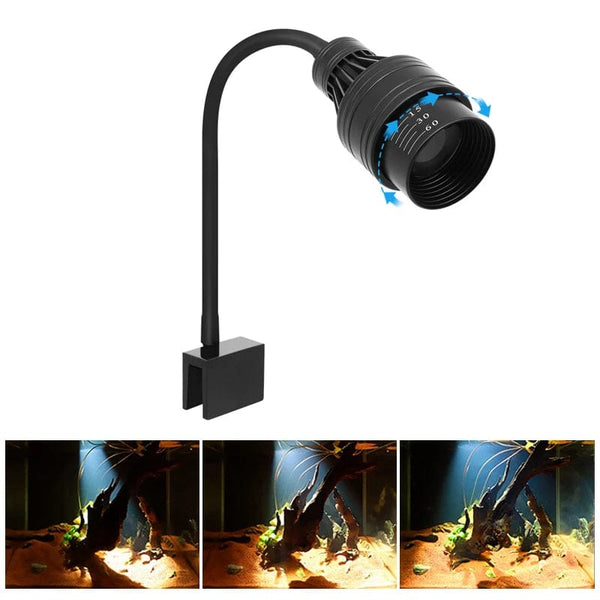 Planet Gates Aquarium Led Light Fish Tank Decoration Adjustable Focus Spotlight Plants Grow Lamp Turtle Reptiles Accessories 5w 7w 9w 12w 15w