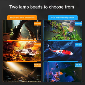 Planet Gates Aquarium Led Light Fish Tank Decoration Adjustable Focus Spotlight Plants Grow Lamp Turtle Reptiles Accessories 5w 7w 9w 12w 15w