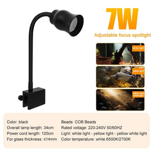 Planet Gates Aquarium Led Light Fish Tank Decoration Adjustable Focus Spotlight Plants Grow Lamp Turtle Reptiles Accessories 5w 7w 9w 12w 15w