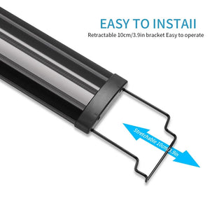 Planet Gates Aquarium LED Light Super Slim Fish Tank Aquatic Plant Grow Lighting Waterproof Bright Clip Lamp RGB LED 31-120cm for Fish Tank