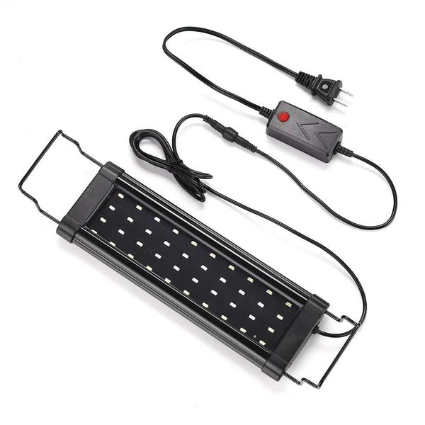 Planet Gates Aquarium LED Light Super Slim Fish Tank Aquatic Plant Grow Lighting Waterproof Bright Clip Lamp RGB LED 31-120cm for Fish Tank