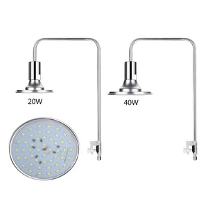 Planet Gates Aquarium LED Lights 20W/40W Aquatic Water Grass Plant Growth Lamp Turtle Reptile Lighting Clip-on Light for Fish Tank