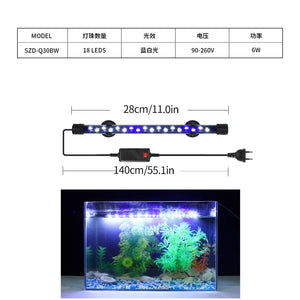Planet Gates Aquarium Light LED Plant Grow Lamp Waterproof Fish Tank Light 18-58CM Underwater Aquariums Decor Lighting 90-260V 5730chip