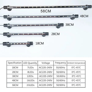 Planet Gates Aquarium Light LED Waterproof Fish Tank Light Underwater Fish Lamp Aquariums Decor Lighting Plant Lamp 18-58CM 220-240V 5730chip