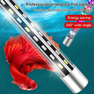 Planet Gates Aquarium Light LED Wide Angle Waterproof Fish Tank Lamp Submersible Brightness RGB Aquarium Decor Light Plant Grow Lamp 22-57