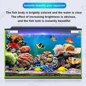 Planet Gates Aquarium Light LED Wide Angle Waterproof Fish Tank Lamp Submersible Brightness RGB Aquarium Decor Light Plant Grow Lamp 22-57