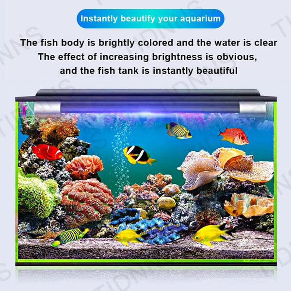 Planet Gates Aquarium Light LED Wide Angle Waterproof Fish Tank Lamp Submersible Brightness RGB Aquarium Decor Light Plant Grow Lamp 22-57