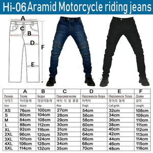 Planet Gates aramid Motorcycle Pants Moto Jeans Men Motocross Pants + protectors protections