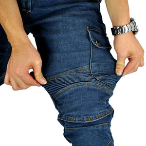 Planet Gates aramid Motorcycle Pants Moto Jeans Men Motocross Pants + protectors protections