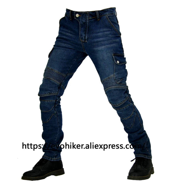 Planet Gates aramid Motorcycle Pants Moto Jeans Men Motocross Pants + protectors protections