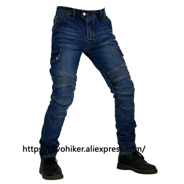 Planet Gates aramid Motorcycle Pants Moto Jeans Men Motocross Pants + protectors protections