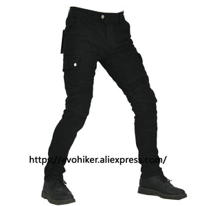 Planet Gates aramid Motorcycle Pants Moto Jeans Men Motocross Pants + protectors protections