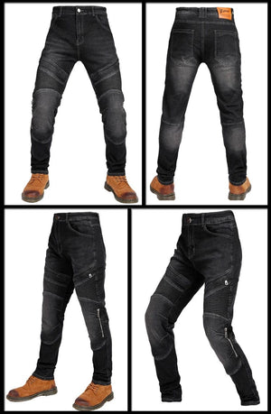 Planet Gates aramid Motorcycle Pants Moto Jeans Men Motocross Pants + protectors protections