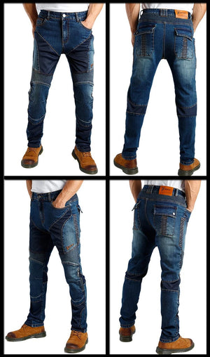 Planet Gates aramid Motorcycle Pants Moto Jeans Men Motocross Pants + protectors protections