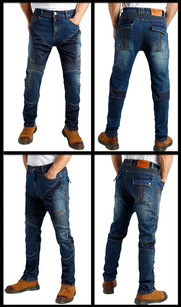 Planet Gates aramid Motorcycle Pants Moto Jeans Men Motocross Pants + protectors protections