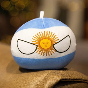 Planet Gates Argentina / 10cm 70 styles Polandball Pendant Country Balls 10cm Country Ball Plush Toys Countryball Stuffed Doll Toy Christmas Gift for Kids