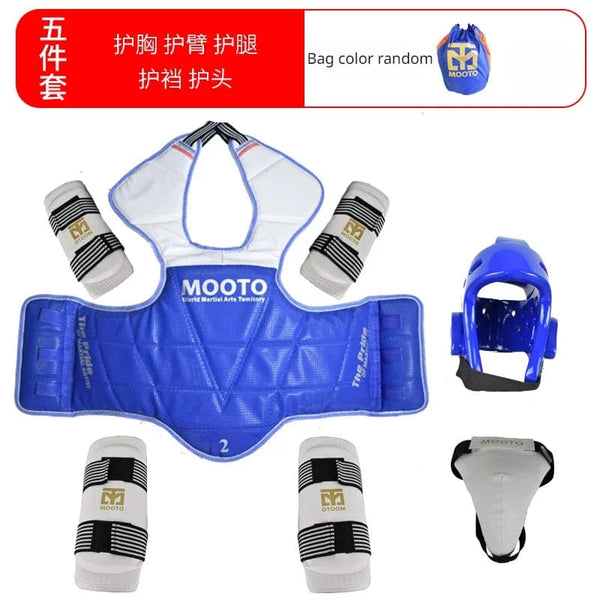 Planet Gates arm and leg guards / No. 3 150-160cm Taekwondo Protective Gear Combat Actual Combat Equipment Full Set Protective Gear Training Set Thicken Competition Martial Arts