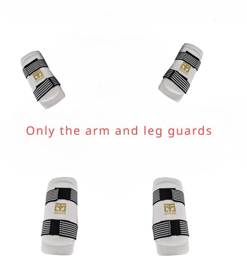 Planet Gates arm and leg guards / No. 3 150-160cm Taekwondo Protective Gear Combat Actual Combat Equipment Full Set Protective Gear Training Set Thicken Competition Martial Arts