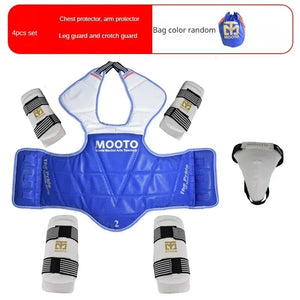 Planet Gates arm and leg guards / No. 3 150-160cm Taekwondo Protective Gear Combat Actual Combat Equipment Full Set Protective Gear Training Set Thicken Competition Martial Arts