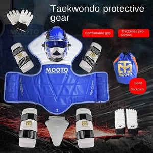Planet Gates arm and leg guards / No. 3 150-160cm Taekwondo Protective Gear Combat Actual Combat Equipment Full Set Protective Gear Training Set Thicken Competition Martial Arts