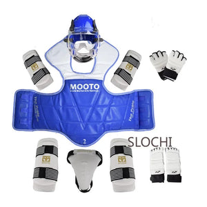 Planet Gates arm and leg guards / No. 3 150-160cm Taekwondo Protective Gear Combat Actual Combat Equipment Full Set Protective Gear Training Set Thicken Competition Martial Arts