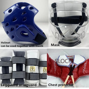 Planet Gates arm and leg guards / No. 3 150-160cm Taekwondo Protective Gear Combat Actual Combat Equipment Full Set Protective Gear Training Set Thicken Competition Martial Arts