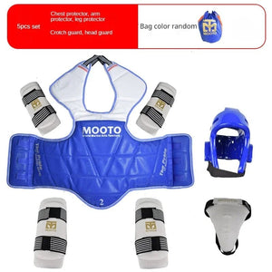 Planet Gates arm and leg guards / No. 3 150-160cm Taekwondo Protective Gear Combat Actual Combat Equipment Full Set Protective Gear Training Set Thicken Competition Martial Arts