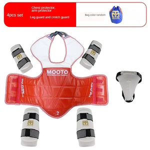 Planet Gates arm and leg guards / No. 3 150-160cm Taekwondo Protective Gear Combat Actual Combat Equipment Full Set Protective Gear Training Set Thicken Competition Martial Arts