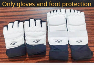 Planet Gates arm and leg guards / No. 3 150-160cm Taekwondo Protective Gear Combat Actual Combat Equipment Full Set Protective Gear Training Set Thicken Competition Martial Arts