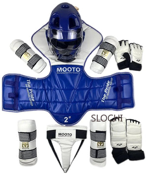 Planet Gates arm and leg guards / No. 3 150-160cm Taekwondo Protective Gear Combat Actual Combat Equipment Full Set Protective Gear Training Set Thicken Competition Martial Arts