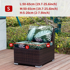 Planet Gates Armchair / Green Forest 1pc Outdoor Printed Animal Leaves Floral Boho Style Coconut Printed Sofa Cover Couch Cover Furniture Protective Cover Home Decor Sofa Protector