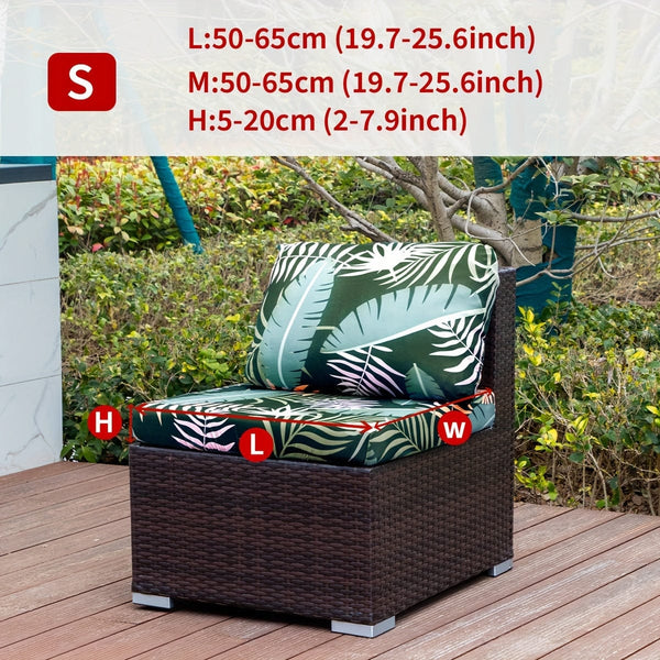 Planet Gates Armchair / Green Forest 1pc Outdoor Printed Animal Leaves Floral Boho Style Coconut Printed Sofa Cover Couch Cover Furniture Protective Cover Home Decor Sofa Protector